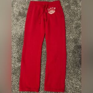 Abercrombie & Fitch Red Joggers